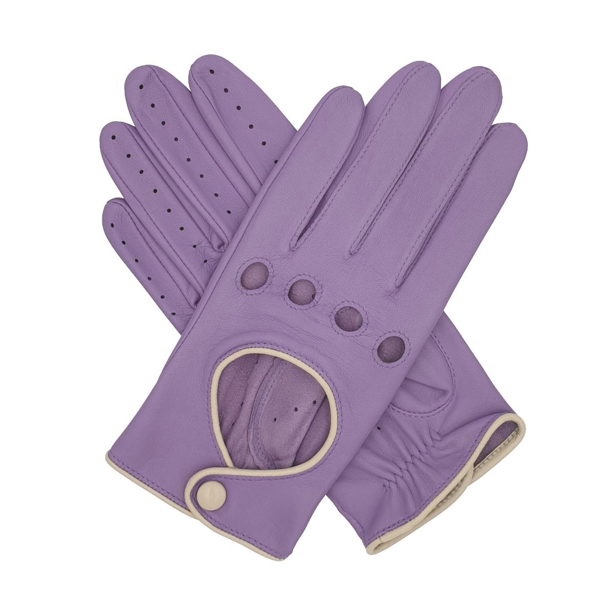Lavender leather gloves best sale