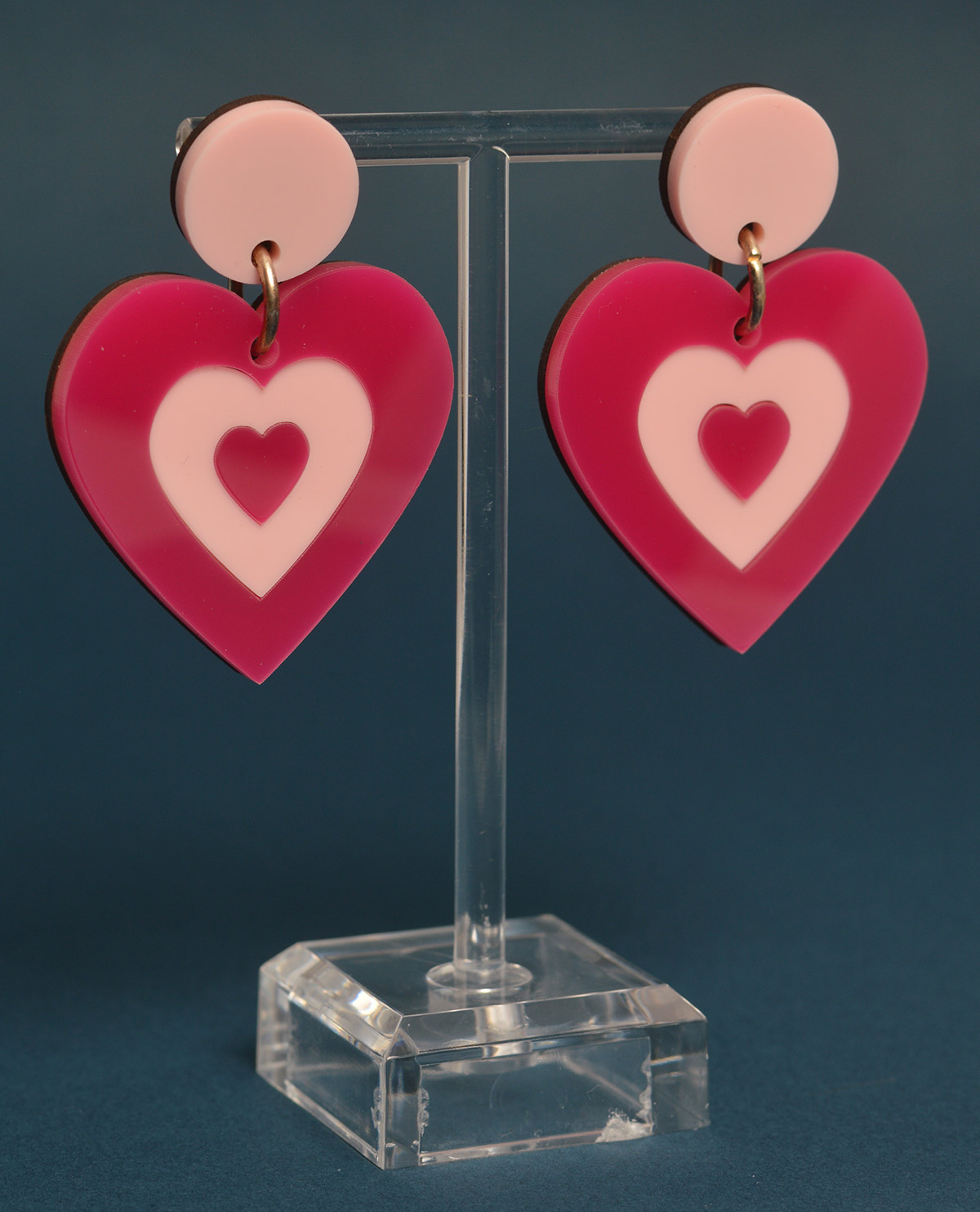 Light pink deals dangle earrings