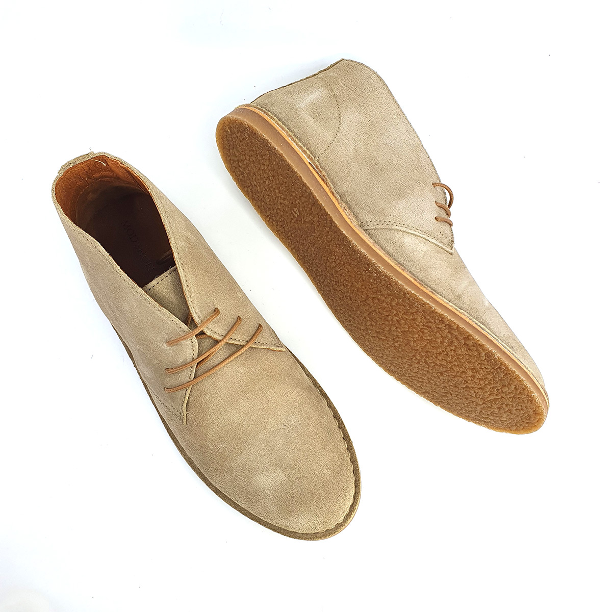 The Preston V2 – Desert Boots In Stone – Mod Shoes
