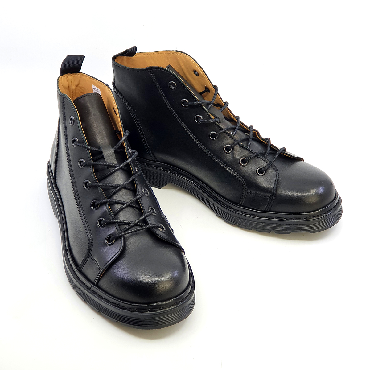 Monkey Boots In Black – Version 5 – Hard Mod Skinhead – Mod Shoes