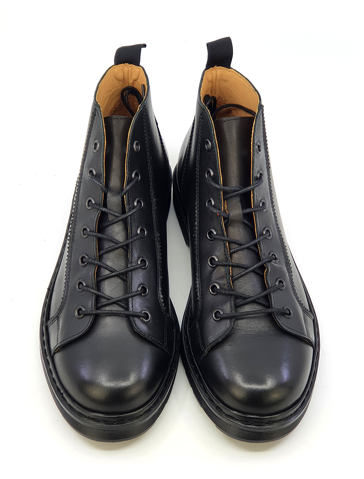 Monkey Boots In Black – Version 5 – Hard Mod Skinhead – Mod Shoes