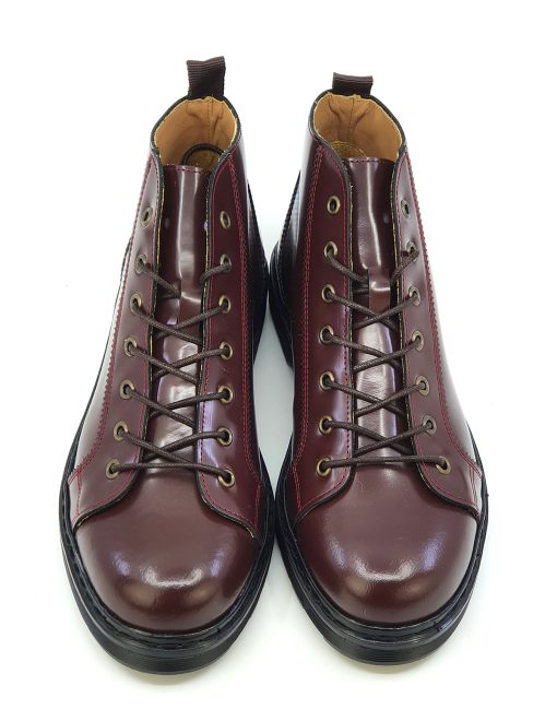 Monkey Boots In Oxblood – Version 5 – Hard Mod Skinhead – Mod Shoes