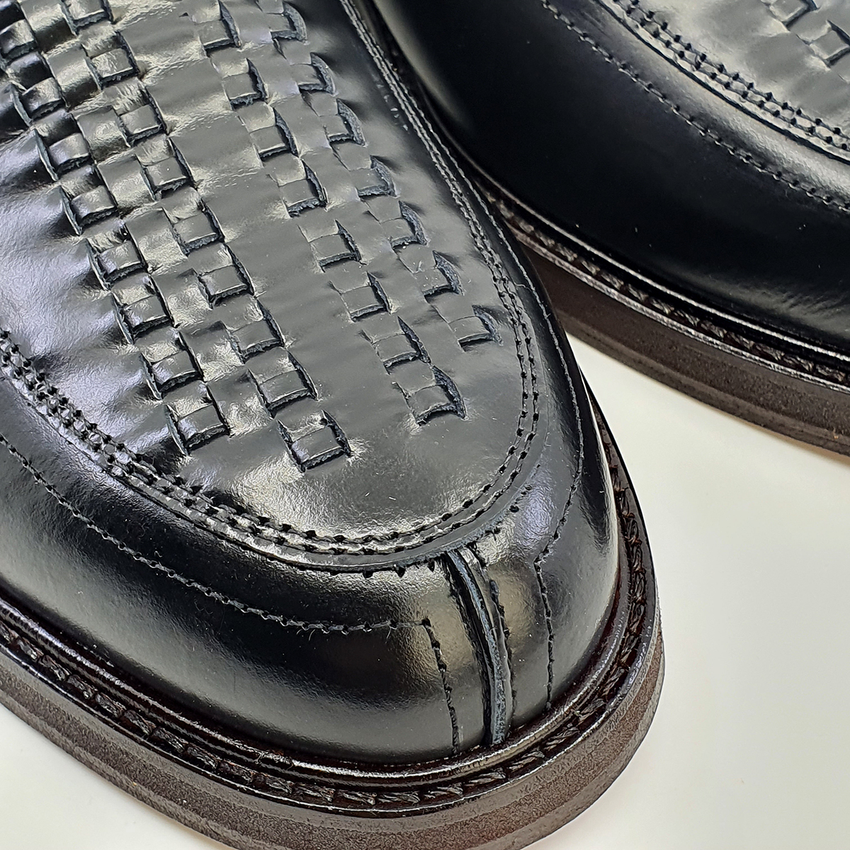 The JA s Shoes Weave Lace Ups In Black Hard Mod Suedehead