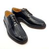 The "JA's" Shoes Weave Lace Ups In Black - Hard Mod Suedehead Skinhead Shoes