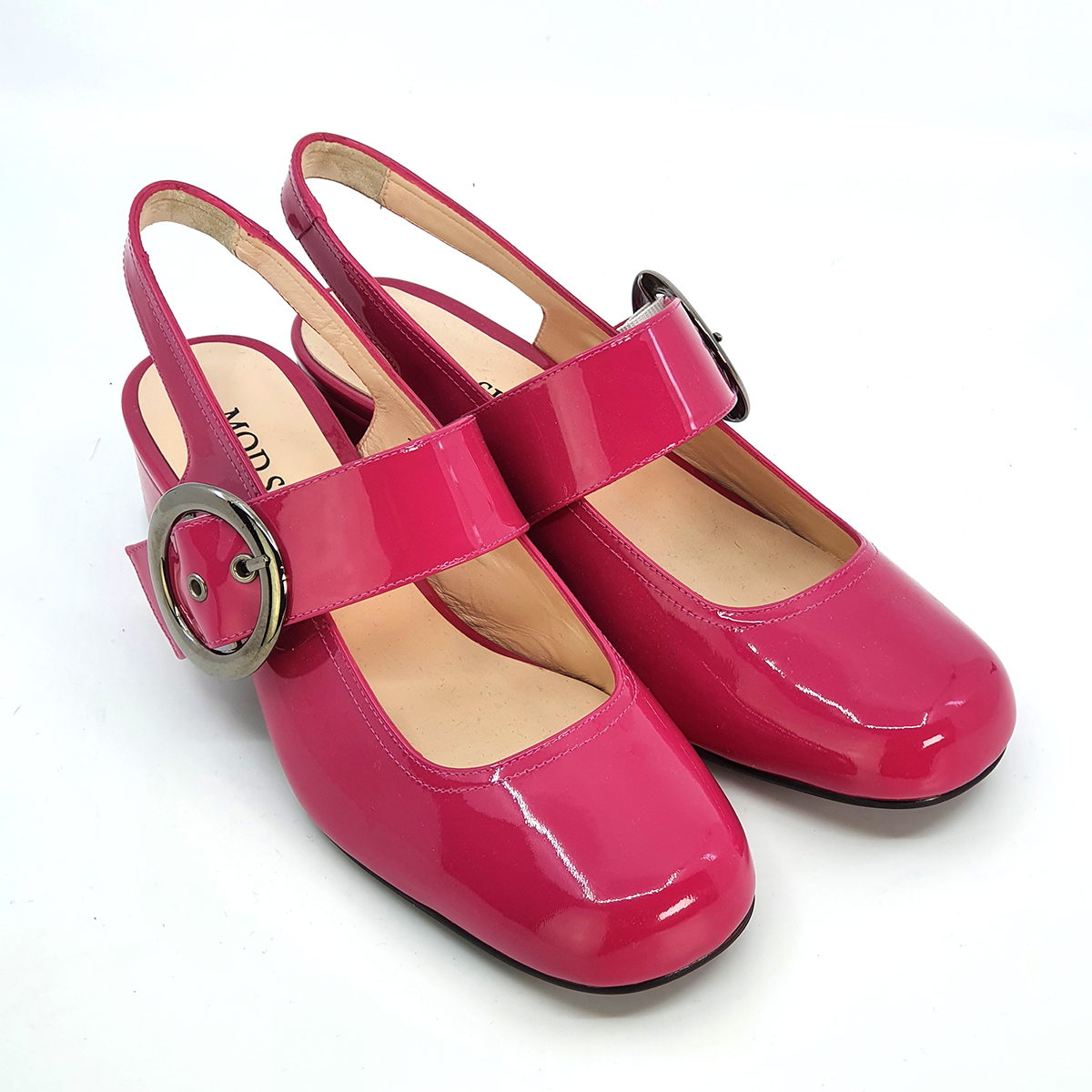 The Lulu In Fuchsia – Ladies Retro 60’s Style by Mod Shoes – Mod Shoes