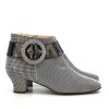 The "Nancy" Boot In Houndstooth - Ladies Retro 60's Style Boots by Mod Shoes