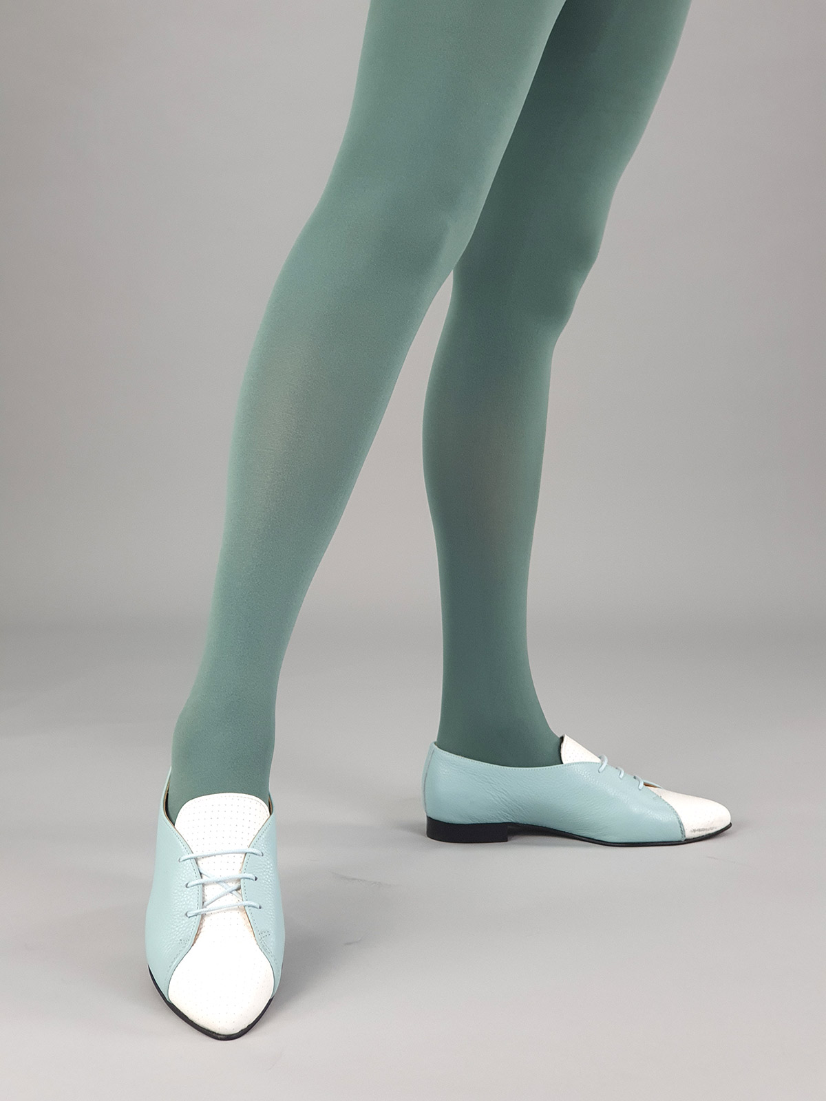 100 Denier Luxury Dusky Turquoise Tights – ladies vintage retro 60s ...