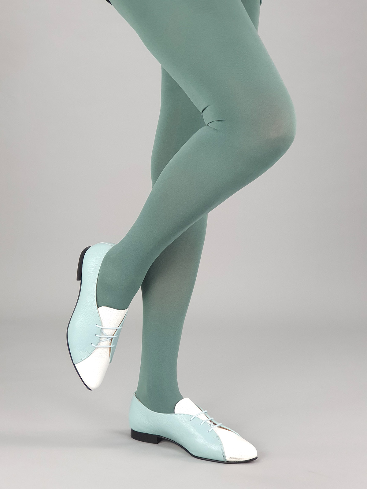 100 Denier Luxury Dusky Turquoise Tights – ladies vintage retro