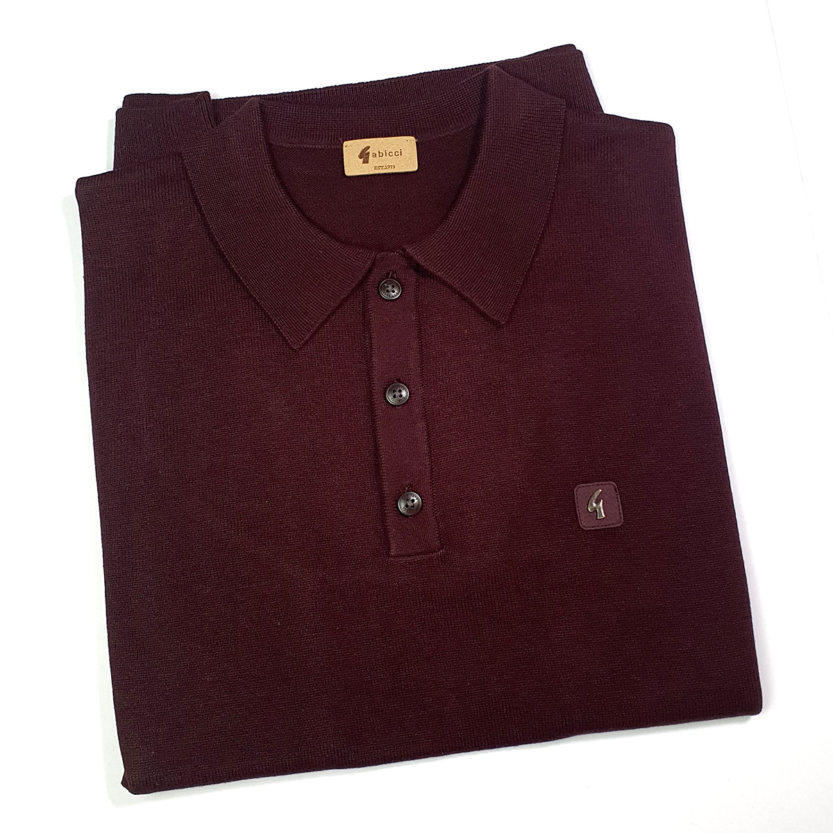 Gabicci Jackson Short Sleeve Plain Polo In Wine – Mod Shoes