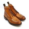 Loake Bedale Tan Brogue Boots - Made In England