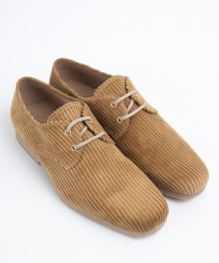 The "Lennon" Jumbo Corduroy - (Corded/Cord) Lace Up Shoes - Beatles Inspired