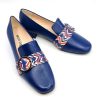 The Marsha In Blue  -  Limited Edition Isabella Coordinated Collection - With Exclusive Chevron Leather Shoes