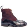 The "Polly" In Oxblood - Peaky Blinders Ladies Boots Retro 60's 70's Style by Mod Shoes