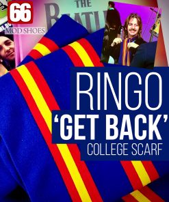Ringo Starr 'Get Back' College Scarf Beatles Inspired- Made In England