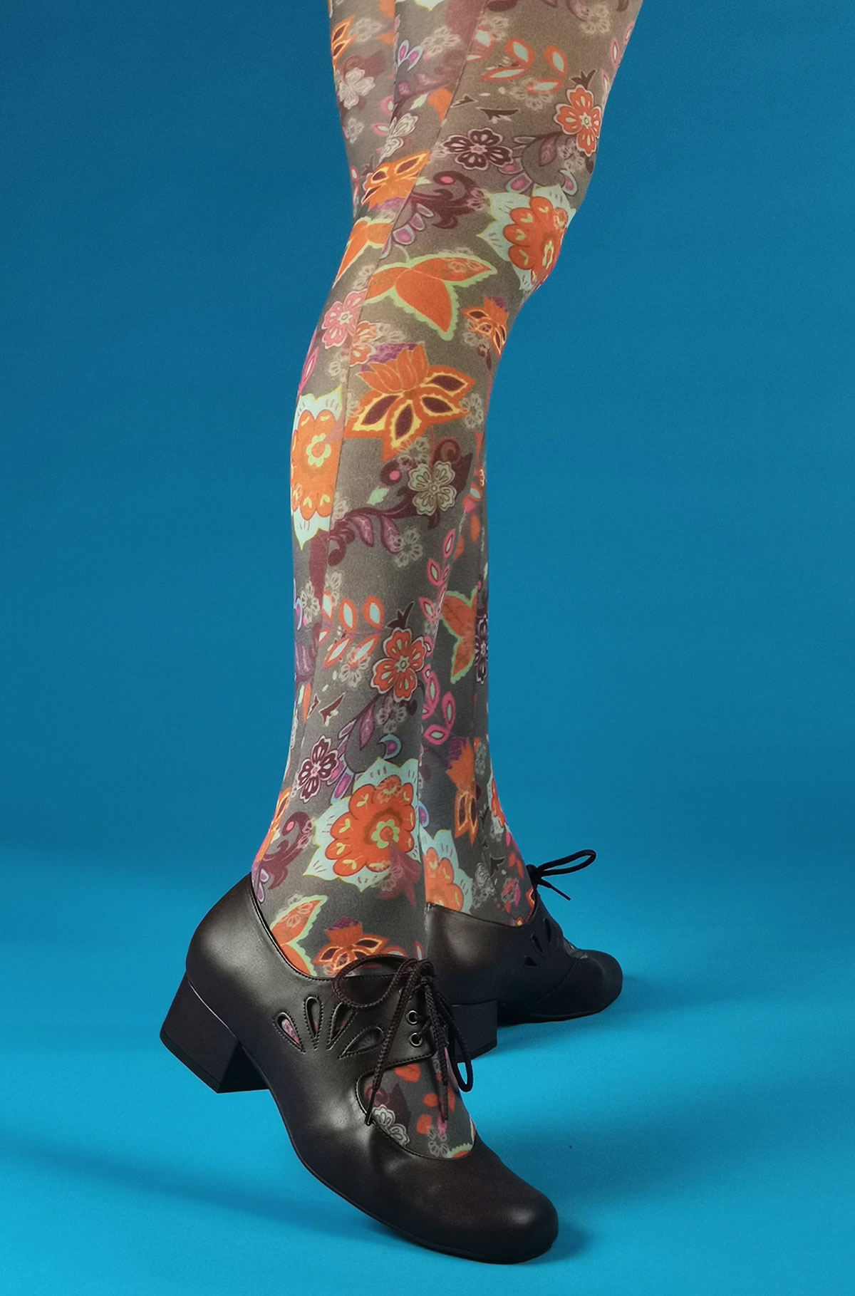 Flower print tights 2025