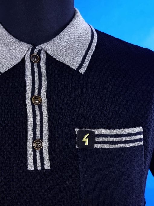 Gabicci Amalfi Black - 60s 70s Casual Style Top - Image 2