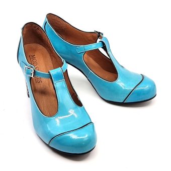 The Dusty in Ocean – Ladies Retro Shoe by Mod Shoes – Mod Shoes