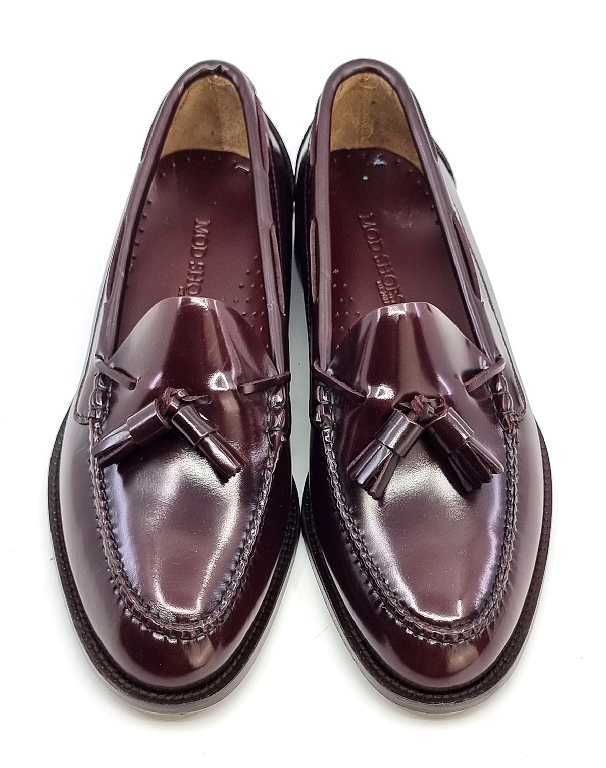 Oxblood Tassel Loafers – The “Deacon” By Mod Shoes – Mod Shoes