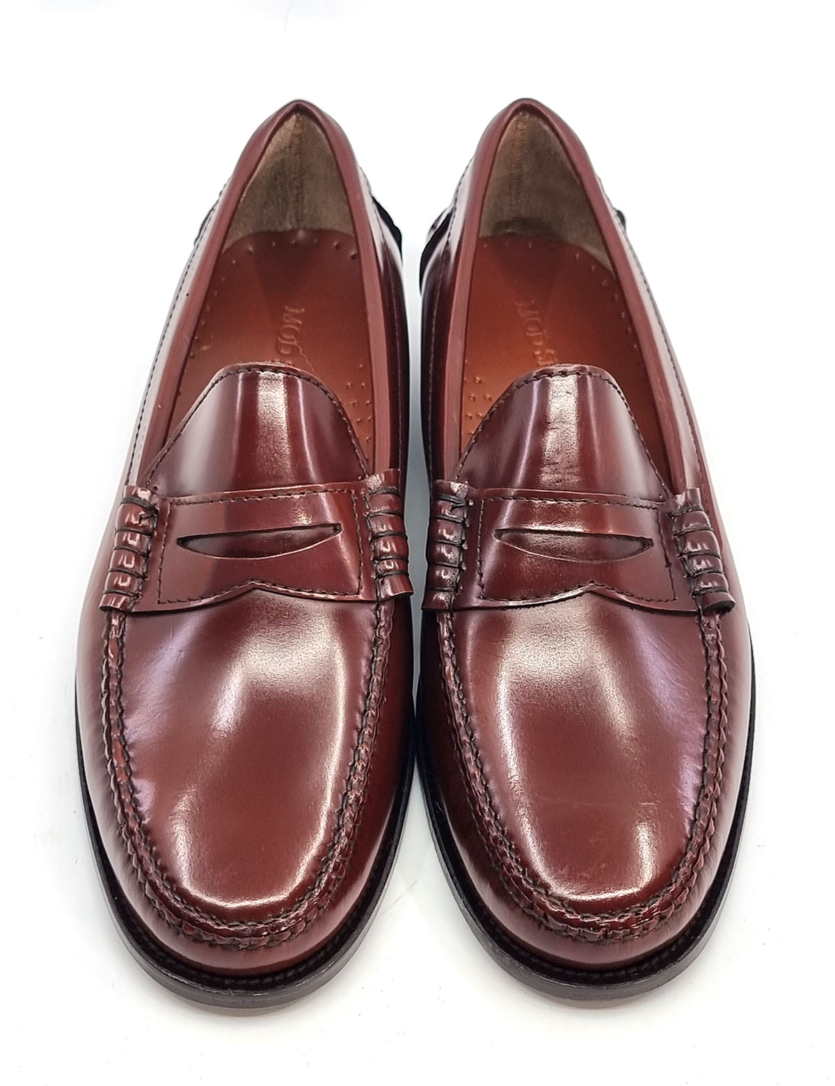 Chestnut Penny Loafers – The Earl By Modshoes – Mod Shoes