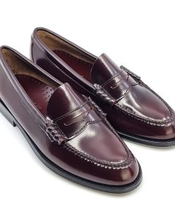 Oxblood Penny Loafers – The Earl By Modshoes – Mod Shoes