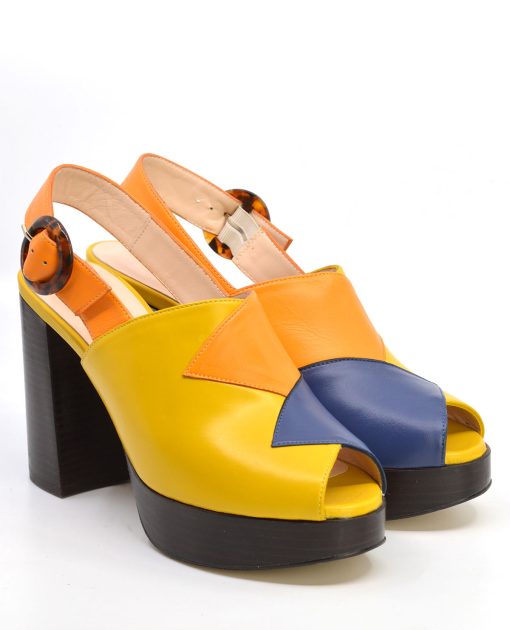 The Kiki in 3 Colours - Ladies Retro 70's Platform Shoe by Mod Shoes