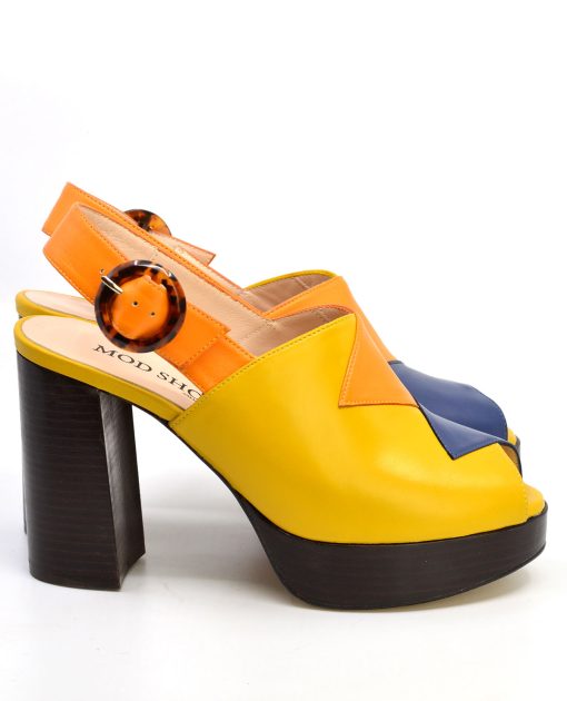 The Kiki in 3 Colours - Ladies Retro 70's Platform Shoe by Mod Shoes