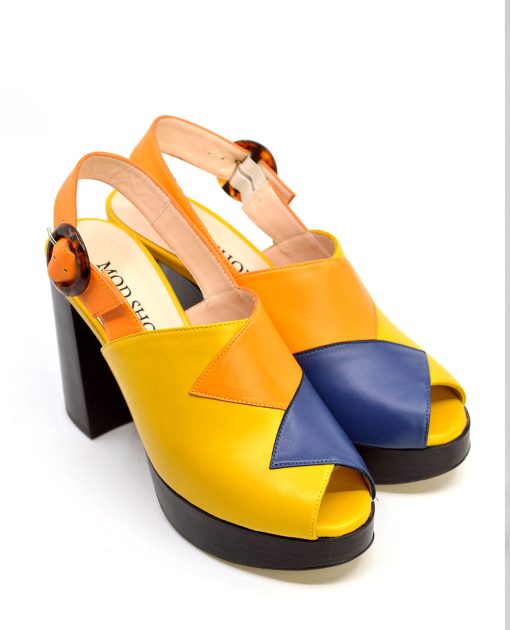 The Kiki in 3 Colours - Ladies Retro 70's Platform Shoe by Mod Shoes