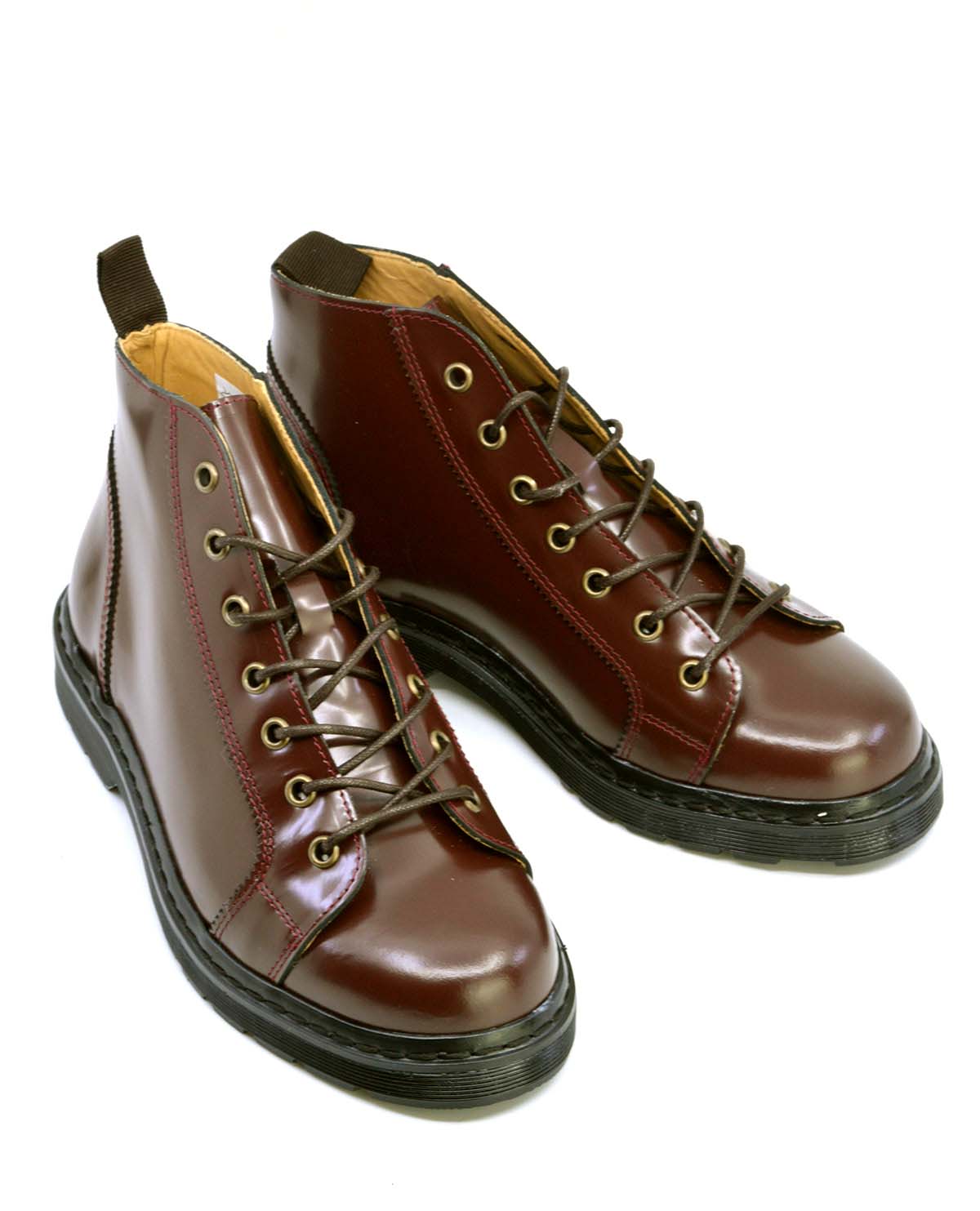 Ladies – Oxblood Monkey Boots Version 5 – Hard Mod / Smart Skin – Mod Shoes