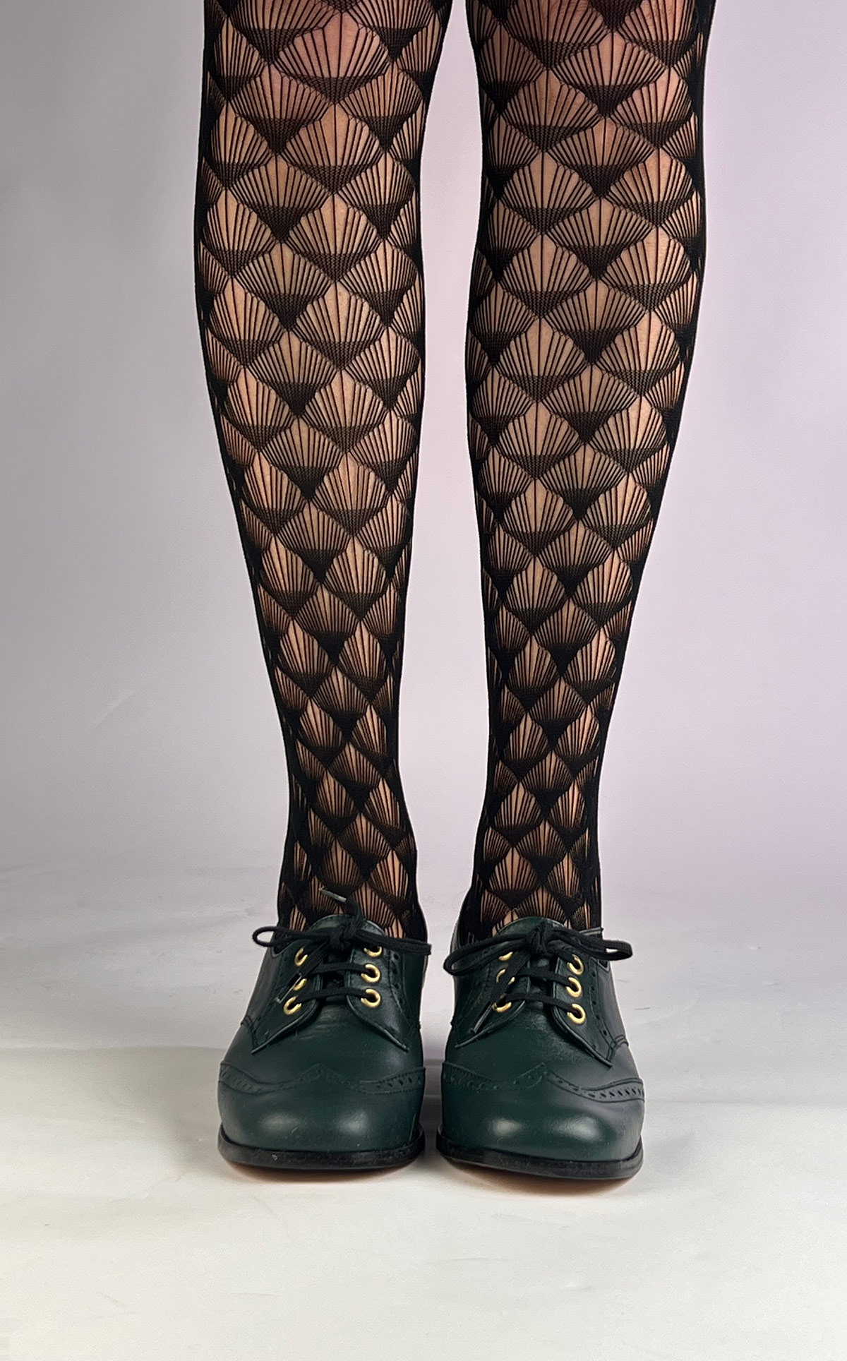 Deco Pattern Net Tights - ladies vintage retro 60s - 70s style