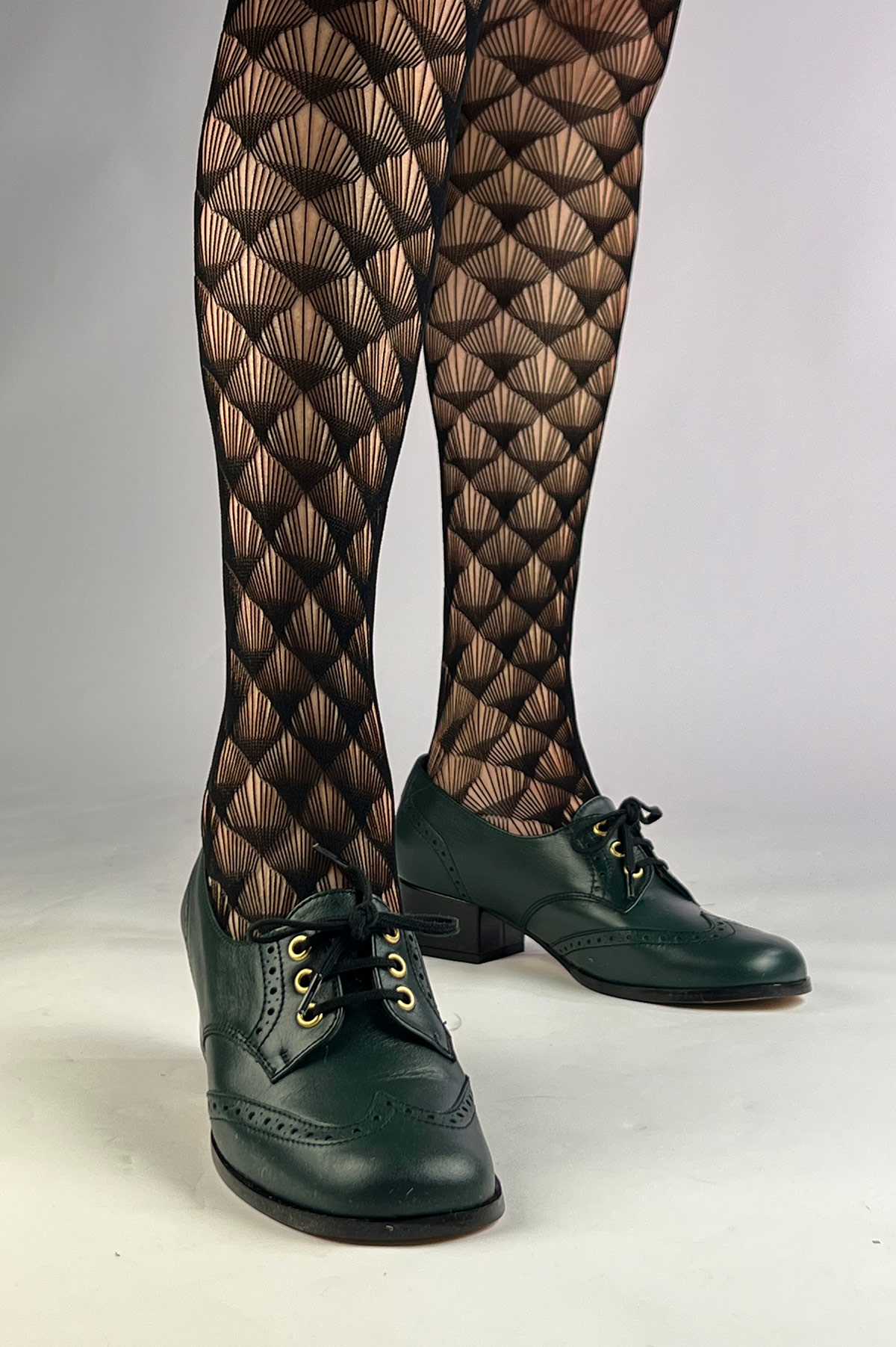 Deco Pattern Net Tights – ladies vintage retro 60s – 70s style – Mod Shoes