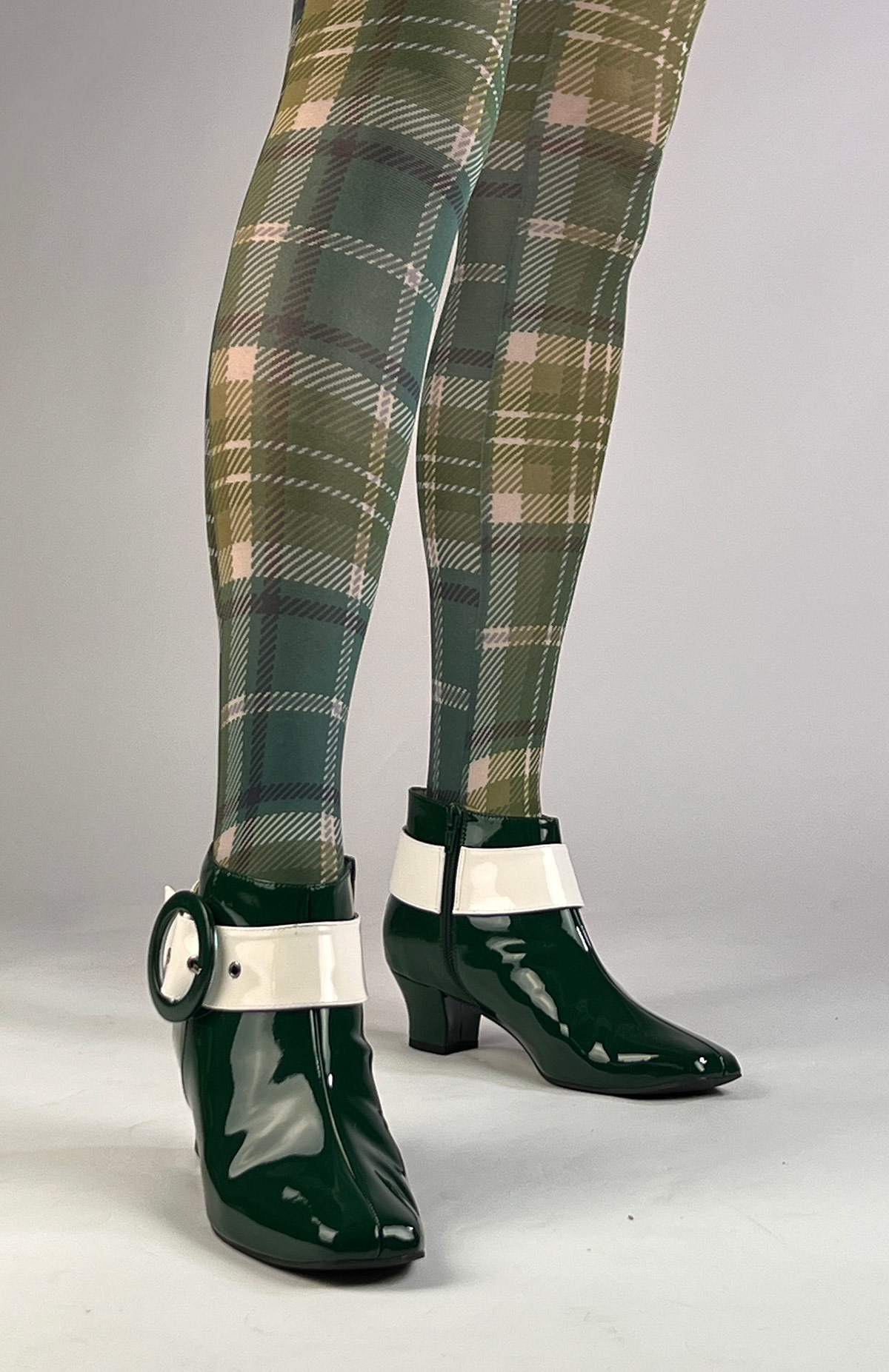 Ladies tartan deals boots