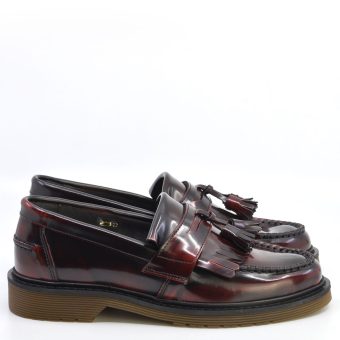 The Prince 'Air Cushion' Soles Oxblood Loafers - Mod Ska Northern Soul Women's Shoes By Mod Shoes Image