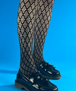 Deco Pattern Net Tights - ladies vintage retro 60s - 70s style