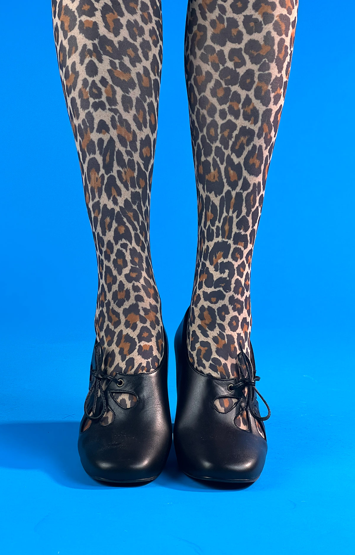 Leopard Print Tights- ladies vintage retro 60s – 70s style – Mod Shoes