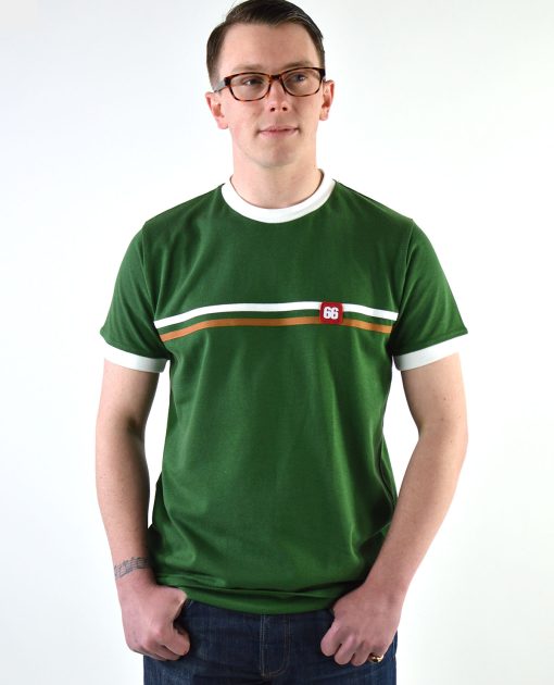 66-Clothing-66-Racer-T-Shirt-Green-White-Peacan-Stripes-Hot-Rod-Surf-03