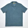The Dr No In Aegean Blue Terry Towelling - 66 Clothing James Bond Inspired Top