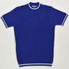 The Carl V2 - True Blue & White Stripe Crew Neck by 66 Clothing