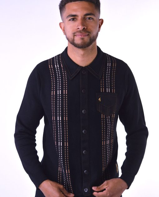 gabicci-spring-summer-2023-50-years-button-through-black-honeycomb-dashed-stripe-03