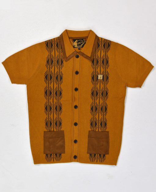 Gabicci Vintage - Idol Short Sleeve Honeycomb - Knitted Polo - 50th Anniversary Special