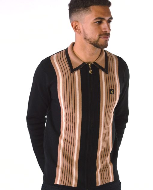gabicci-spring-summer-2023-50-years-zip-through-black-pecan-stripe-04
