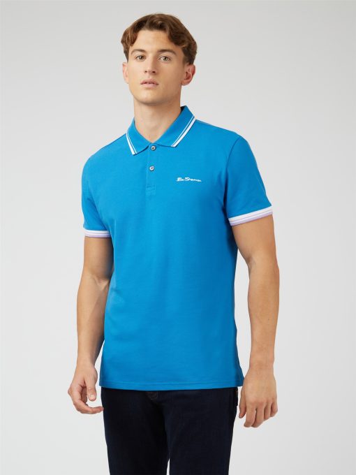 modshoes ben sherman Signature Polo blue 2023 01