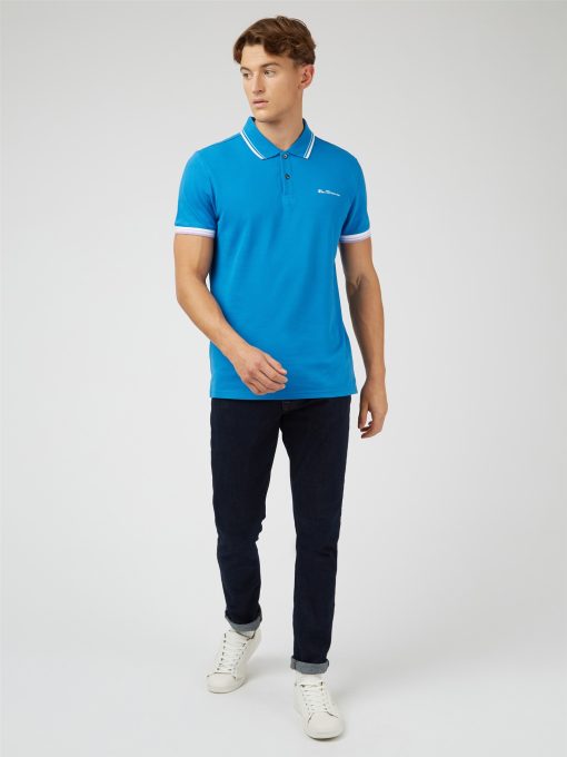 modshoes ben sherman Signature Polo blue 2023 02