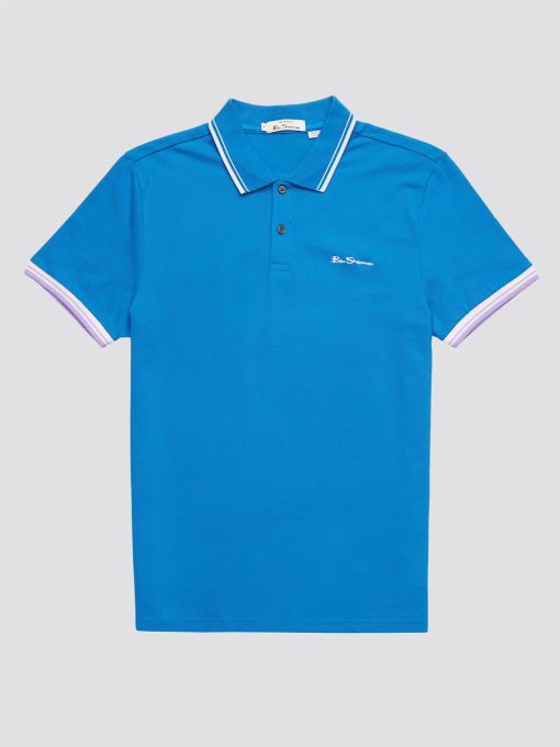 modshoes ben sherman Signature Polo blue 2023 04