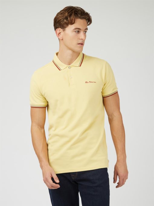 modshoes ben sherman Signature Polo lemon 2023 01