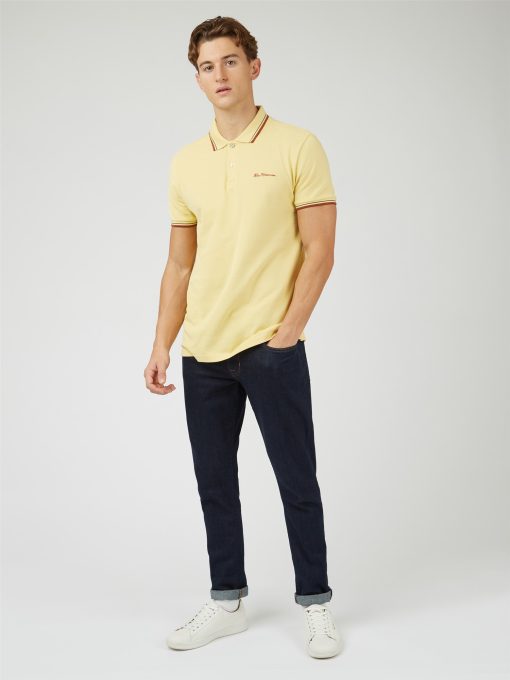 modshoes ben sherman Signature Polo lemon 2023 02
