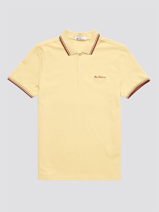 modshoes ben sherman Signature Polo lemon 2023 04