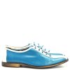 Aqua Blue and White Bowling Shoes - The Strike - Mod Style