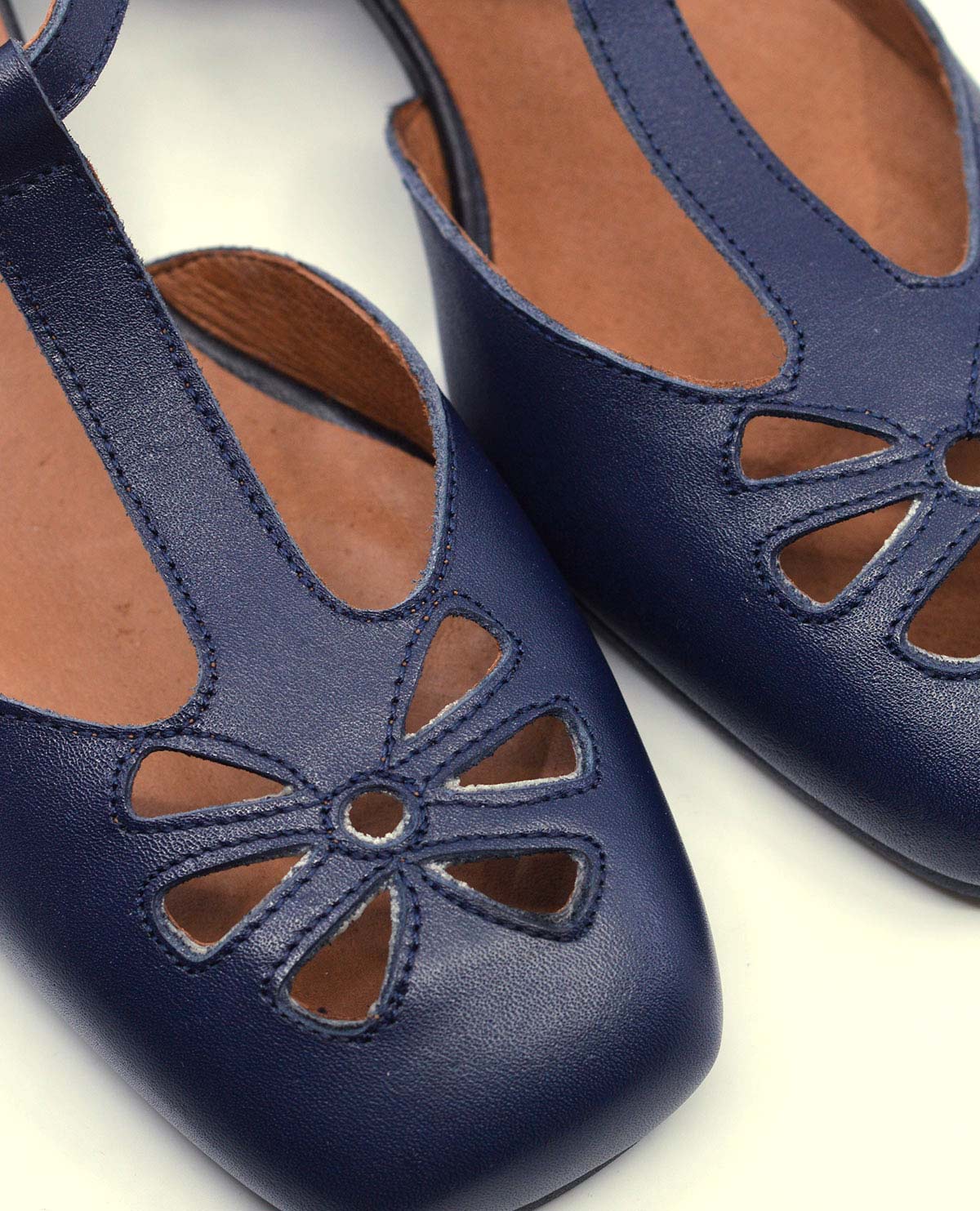 Ladies navy t bar shoes sales