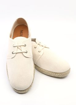 The Cortez In Cream Cord (Corded) - Summer Shoes