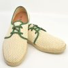 The Paulo Cream Green Canvas - Summer Shoes